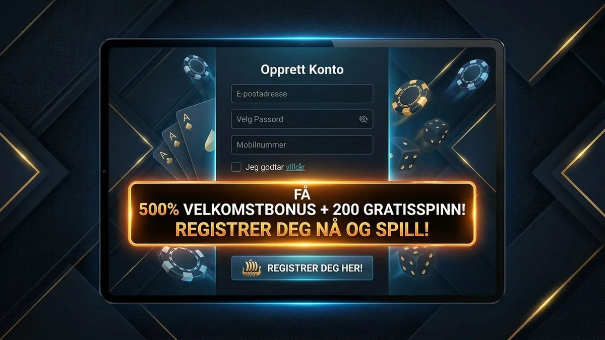 Registrer deg med bonus hos Casinofriday